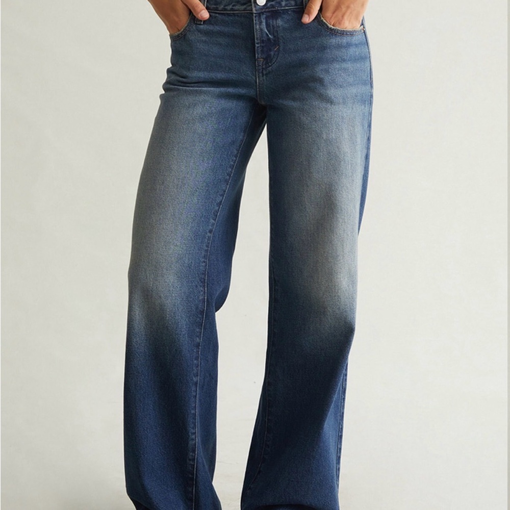 Pacsun Jeans - Zoe Low Rise Girlfriend Jeans Medium Indigo